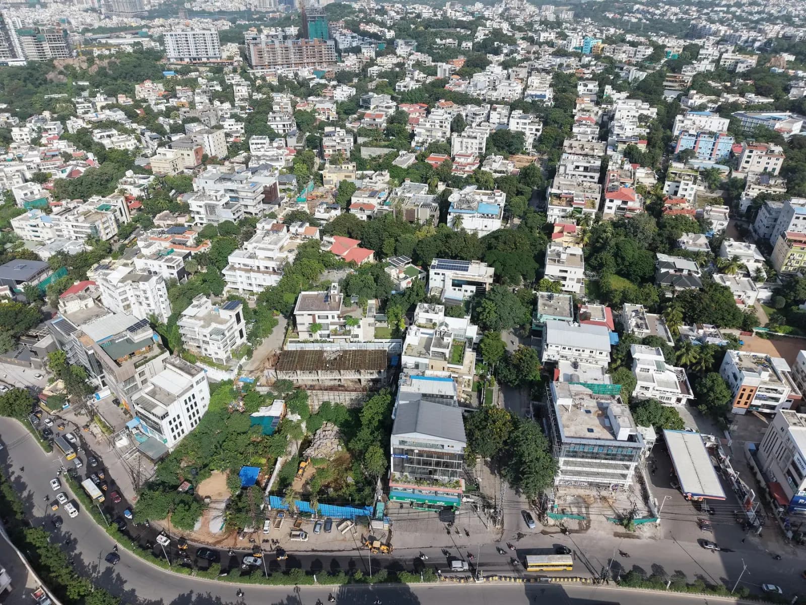 Film Nagar from above