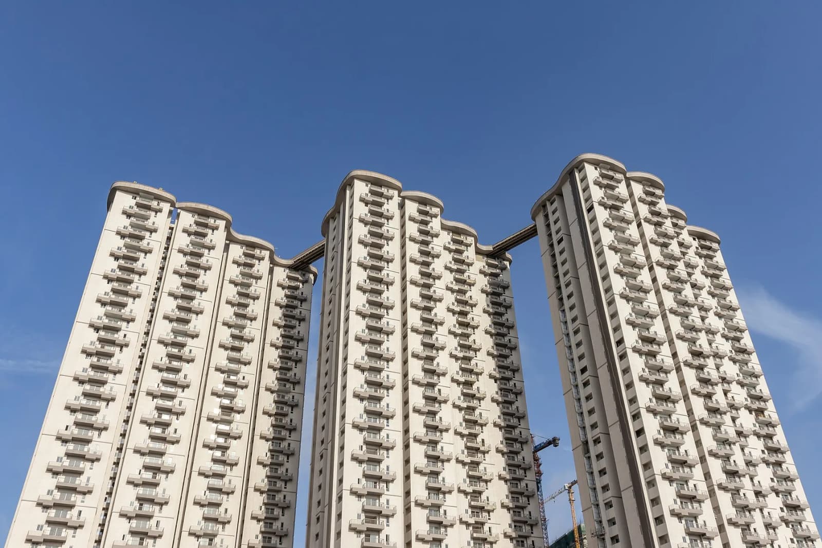 high-rise residential towers in Hyderabad.