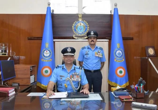 Hrushikesh Jagannath Page assumes command at Begumpet Air Force Station in Hyderabad.