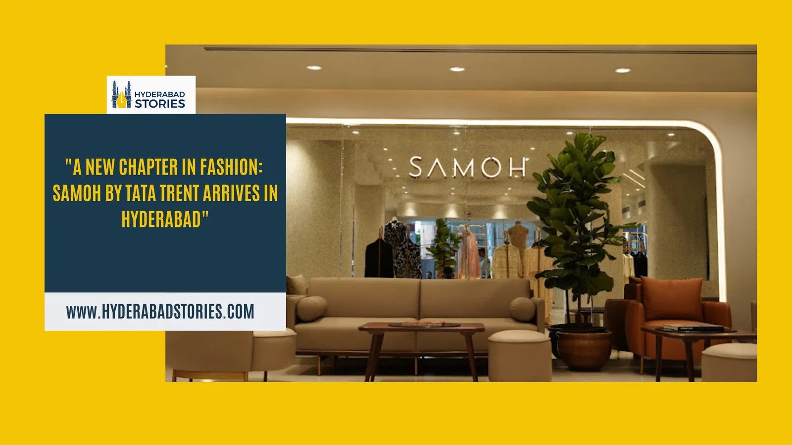 News graphic of a softly lit retail store interior with seating and a plant