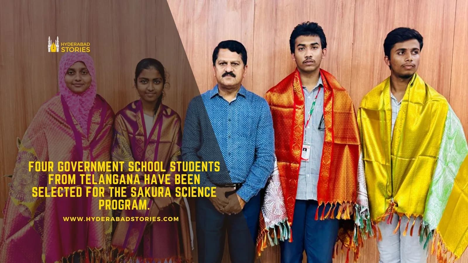 Four students from government schools in Telangana have been selected for the Sakura Science Program.