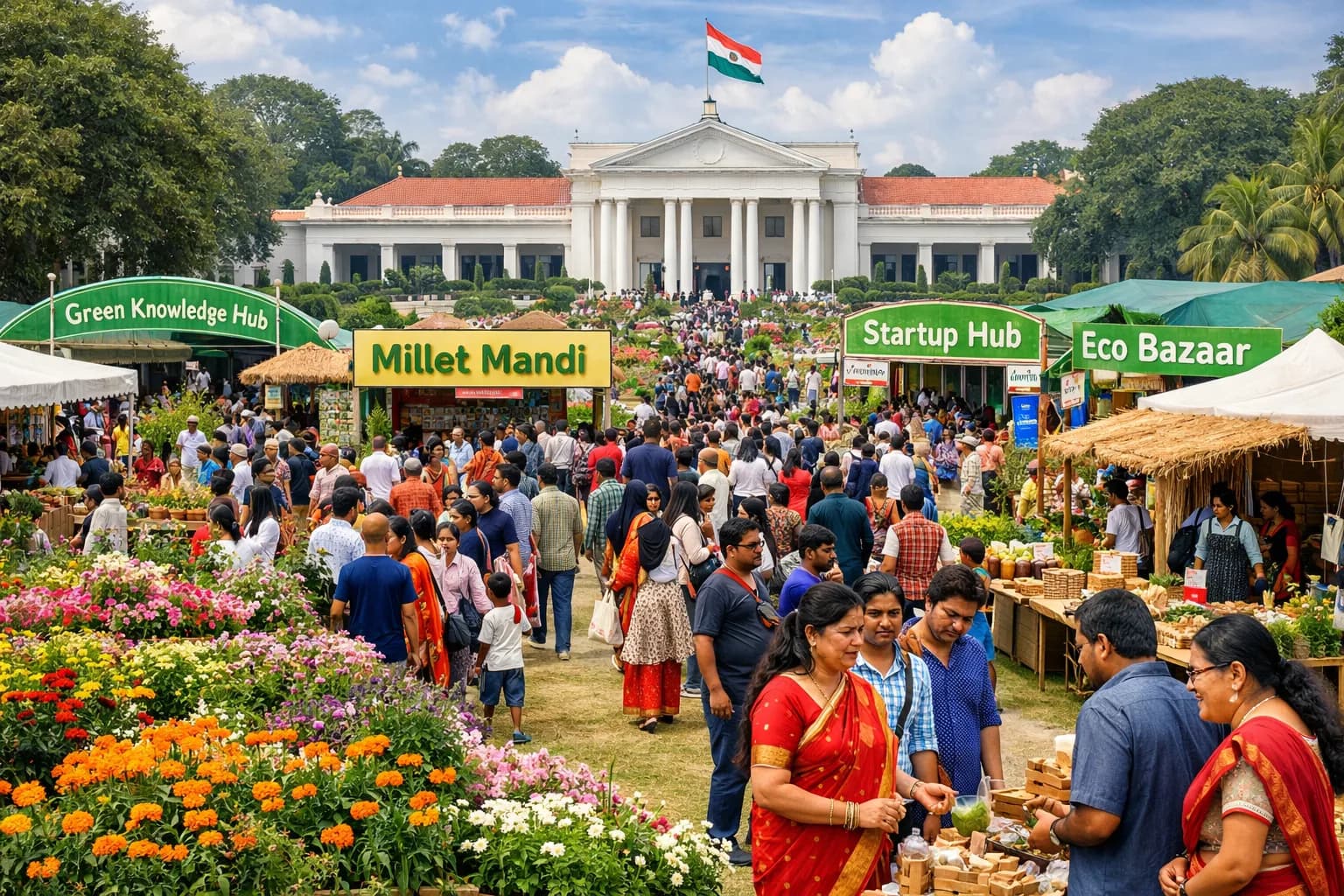Udyan Utsav 2026 at Rashtrapati Nilayam attracts 8,000 visitors
