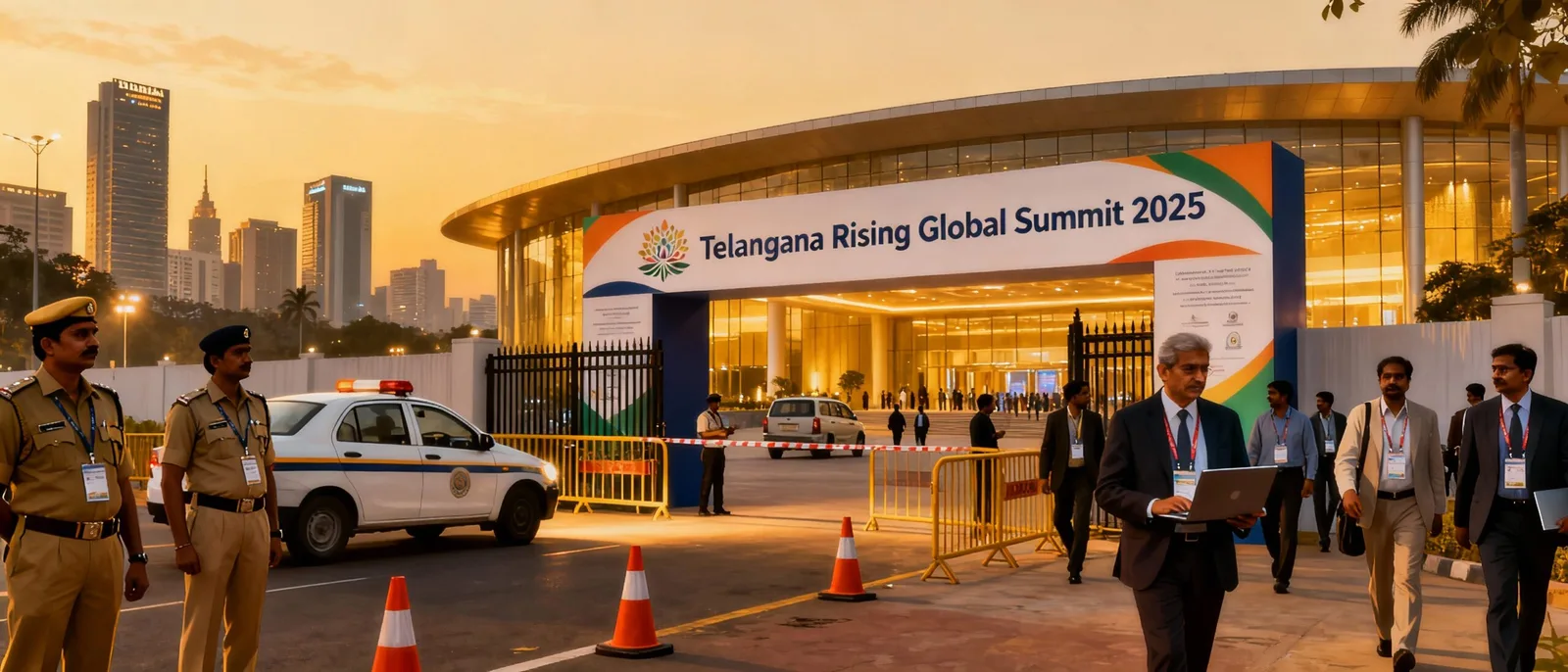 4,500-Strong Security Grid Set for Telangana Rising Global Summit 2025 in Hyderabad