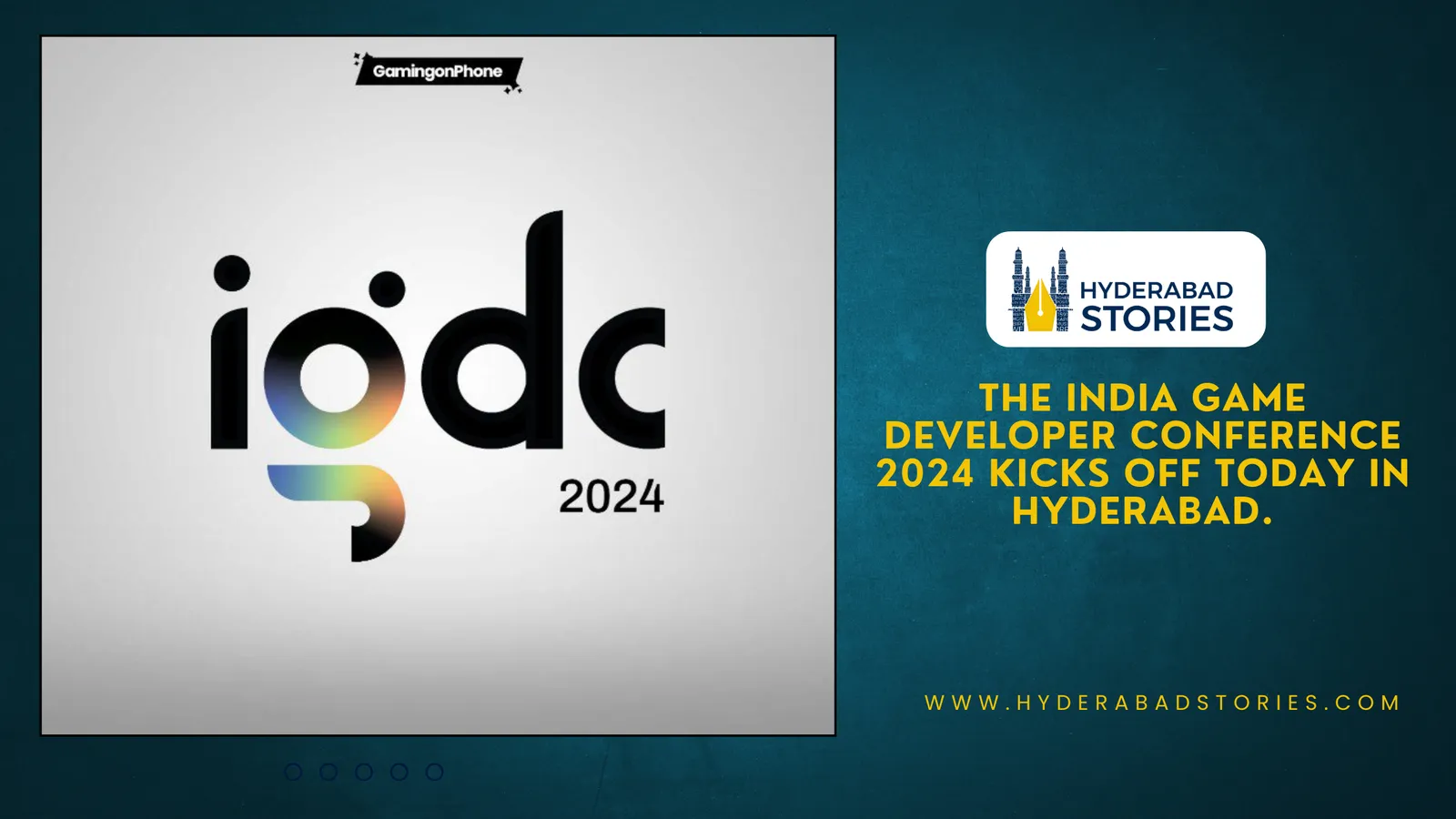 News graphic of a conference logo on a white background