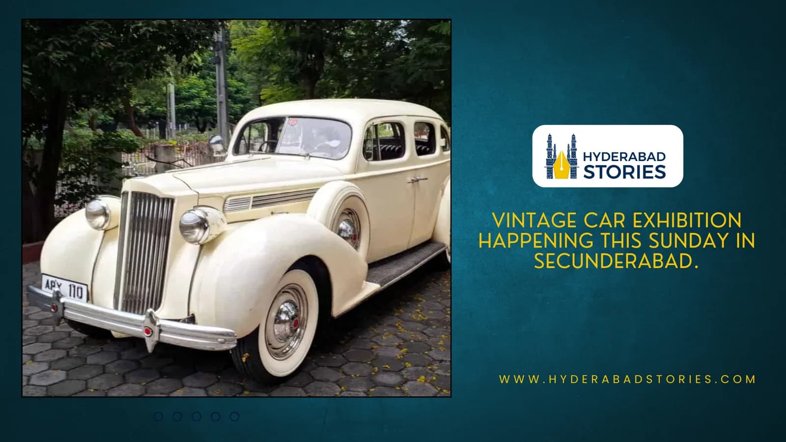 Vintage car exhibition happening this Sunday in Secunderabad.