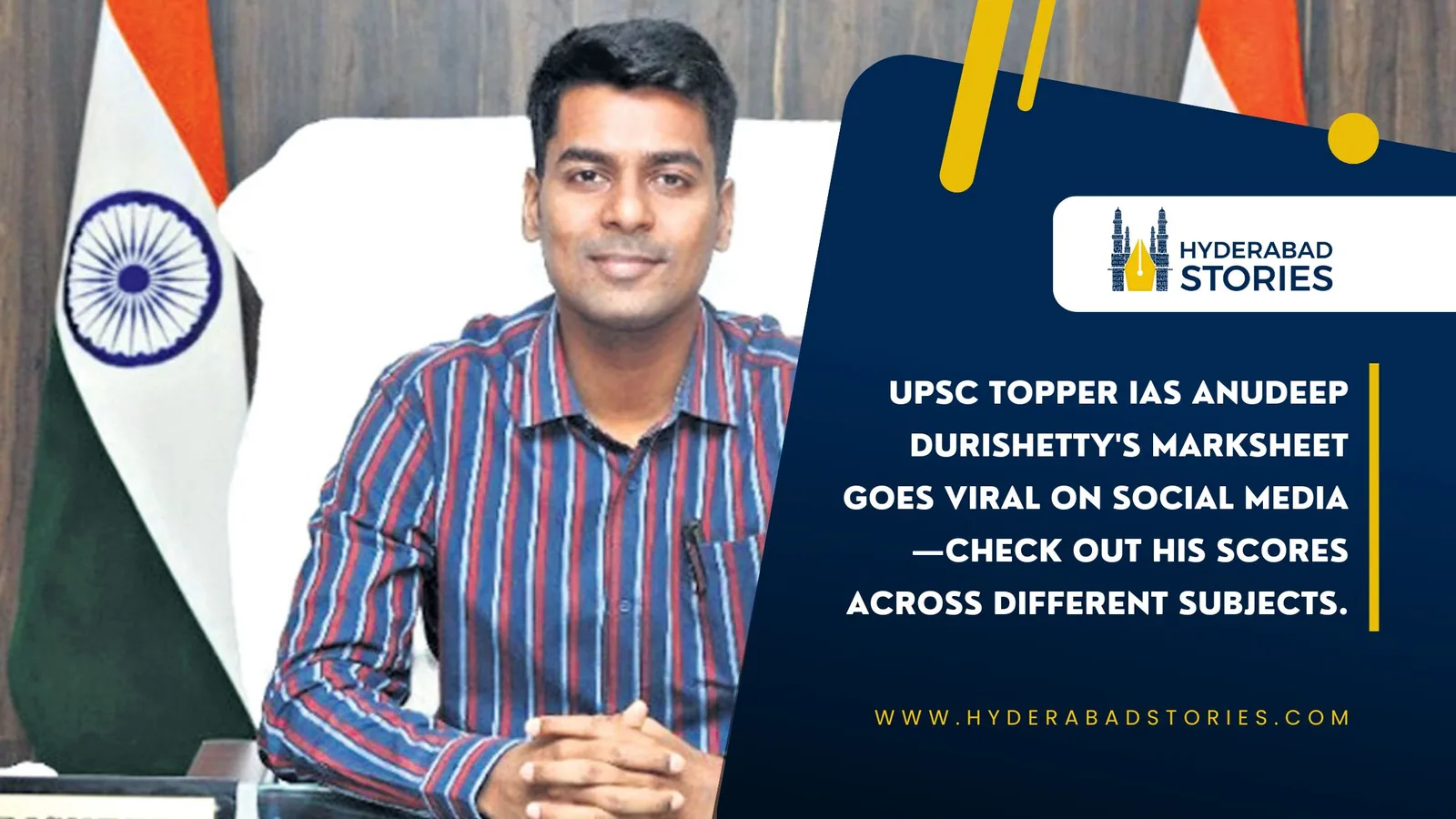 "UPSC topper IAS Anudeep Durishetty’s marksheet goes viral on social media—check out his scores across different subjects."