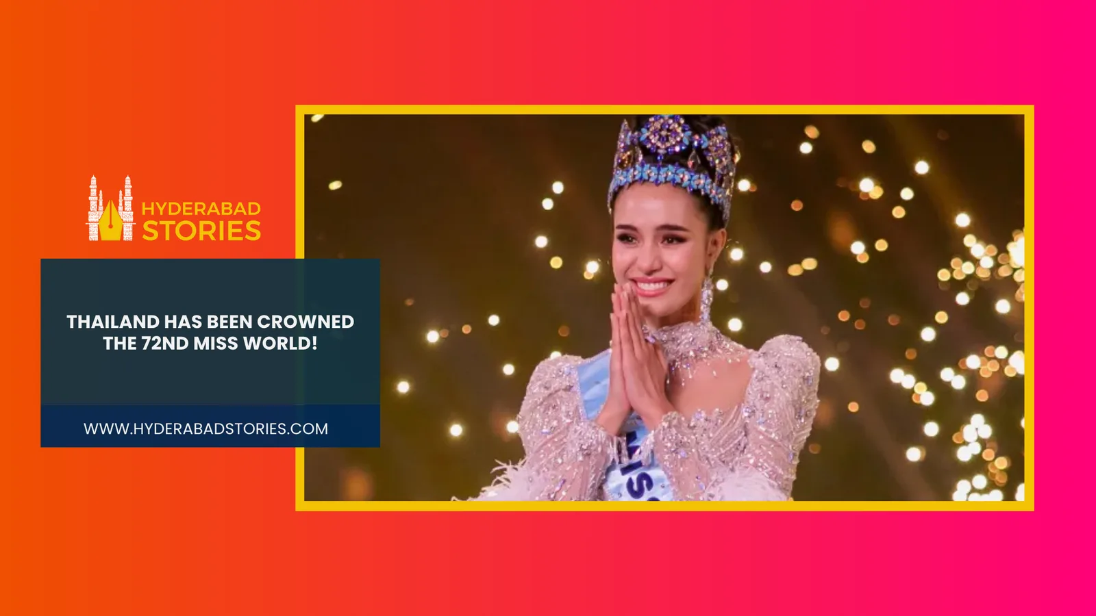 Thailand has been crowned the 72nd Miss World!