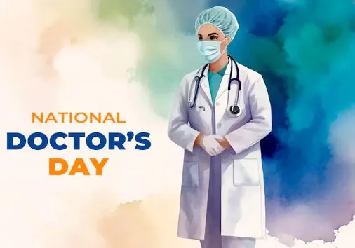Illustrated graphic of a doctor for National Doctor's Day