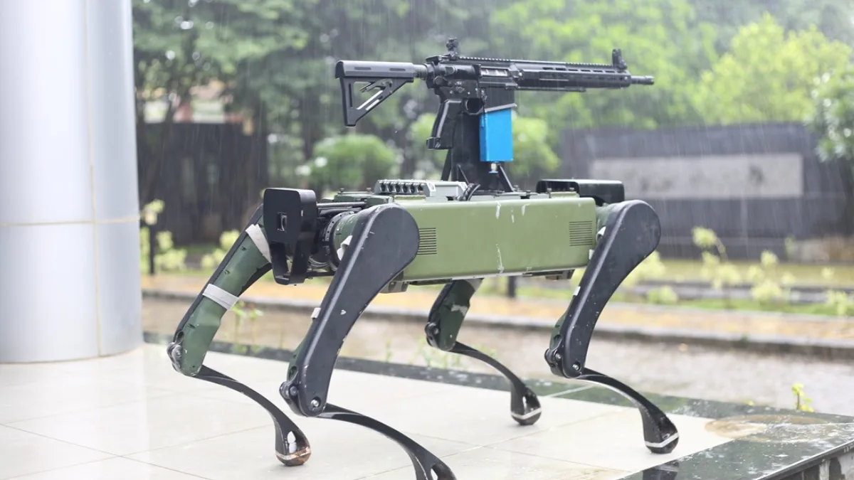 Zen Technologies unveils an AI-powered robot for the global defense market.