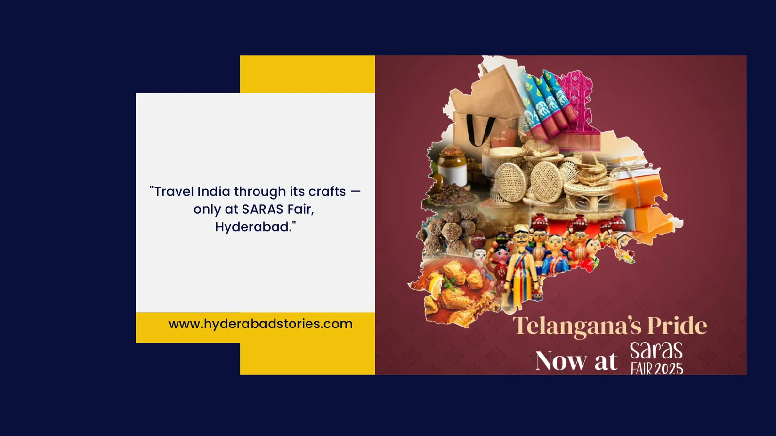Graphic showing craft products for a handicrafts fair