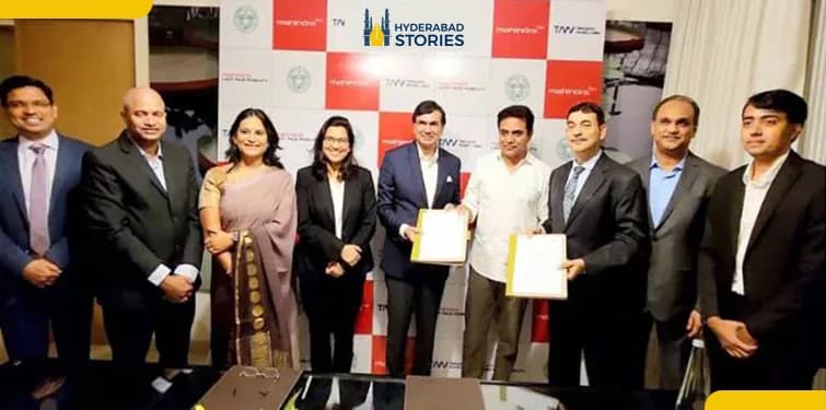 "A Mahindra Electric Vehicle facility is being established in Zaheerabad."