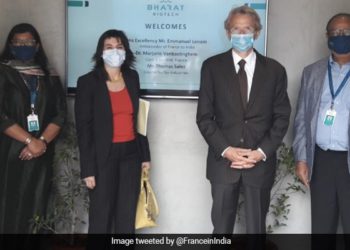 French Ambassador Visits Bharat Biotech Facility In Hyderabad