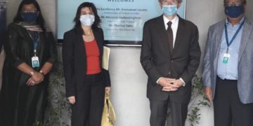 French Ambassador Visits Bharat Biotech Facility In Hyderabad