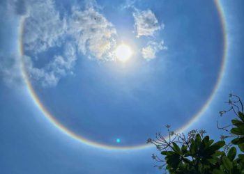 Telangana witnesses rare ‘22 degree halo’ around Sun