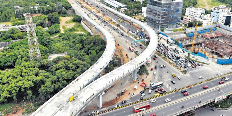 Hyderabad: Shilpa Layout flyover all set for inauguration by November
