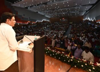 Think global and come with world-class products: KTR to students