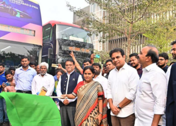 Double-decker buses have made a comeback in Hyderabad
