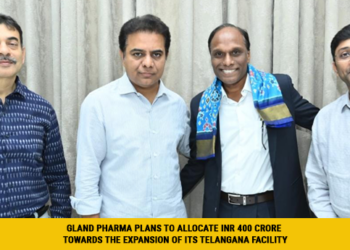 Gland Pharma plans to allocate INR 400 crore towards the expansion of its Telangana facility.