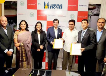 “A Mahindra Electric Vehicle facility is being established in Zaheerabad.”