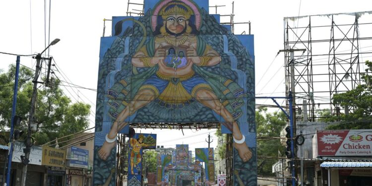 Traffic regulations in Hyderabad for the Hanuman Jayanti procession scheduled for Tuesday.