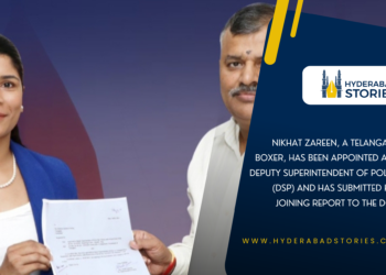 Nikhat Zareen, a boxer from Telangana, has been appointed as a Deputy Superintendent of Police (DSP) and has officially submitted her joining report to the Director General of Police (DGP).