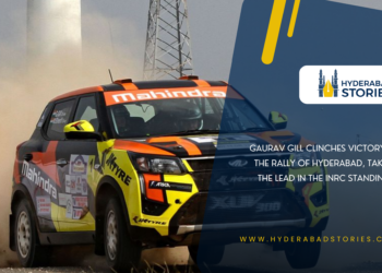 Gaurav Gill clinches victory at the Rally of Hyderabad, taking the lead in the INRC standings.