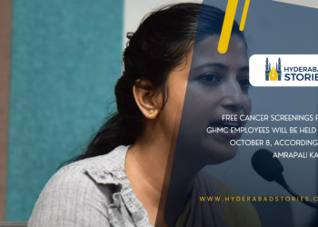 Free cancer screenings for GHMC employees will be held on October 8, according to Amrapali Kata.