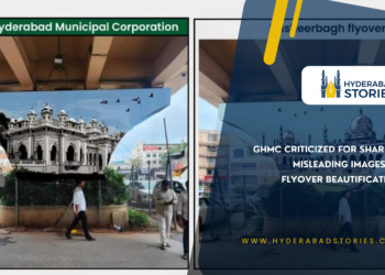 GHMC Criticized for Sharing Misleading Images of Flyover Beautification