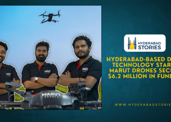 Hyderabad-based drone technology startup Marut Drones secures $6.2 million in funding.