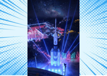 65-Ft Gaganyaan Launch Vehicle Model Unveiled at Birla Science Centre