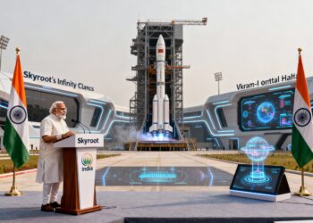PM Modi Inaugurates Skyroot’s Infinity Campus in Hyderabad, Unveils Orbital Rocket Vikram-I
